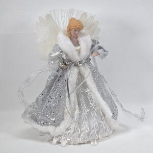 Vintage Angel Christmas Tree Topper 12" Color Changing Fiber Optic LightUp VIDEO